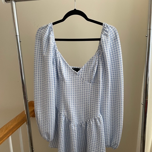 ASOS Design Gingham Skater Mini Dress Size 10 - Picture 3 of 3